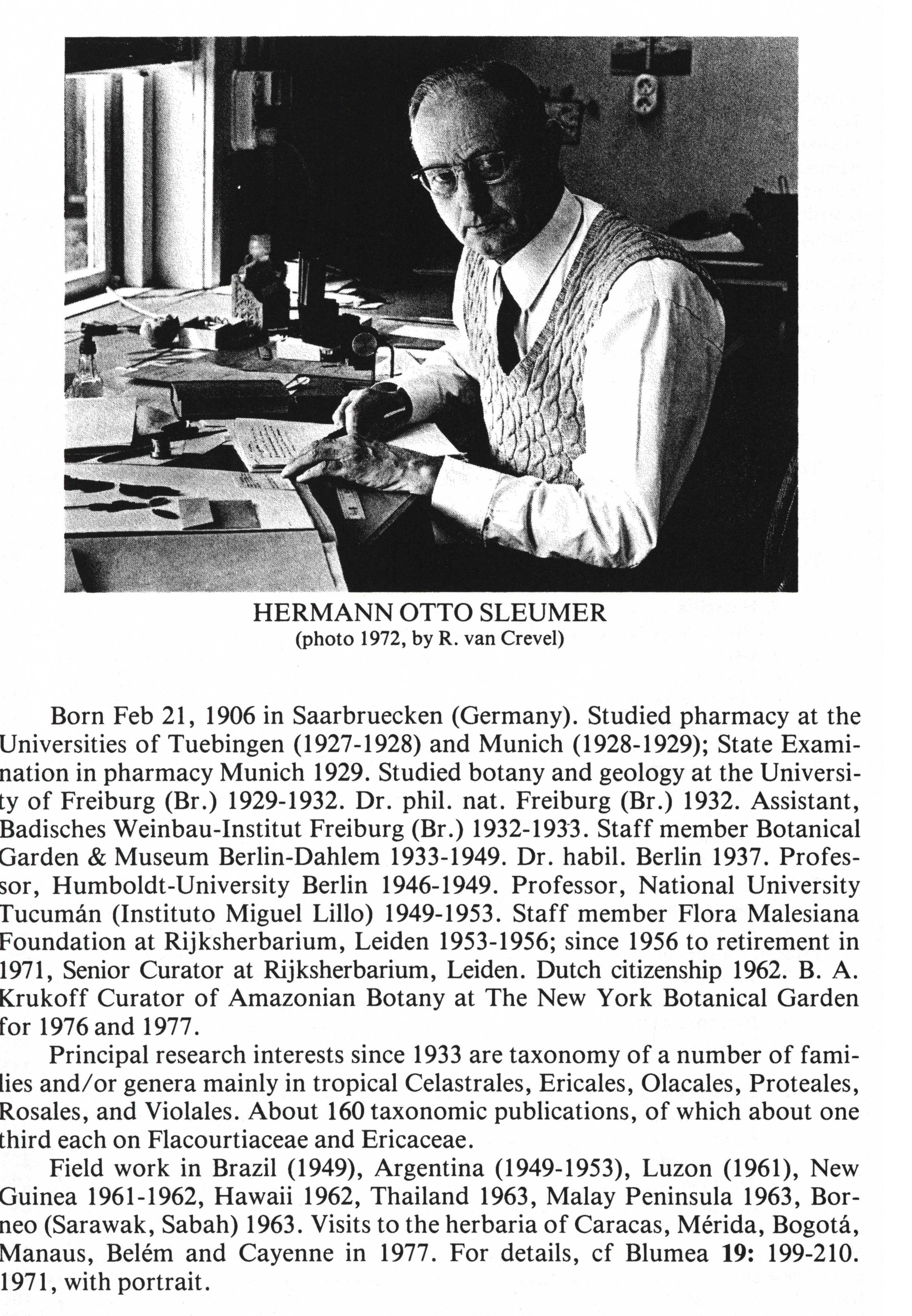 Biography of Herman Sleumer